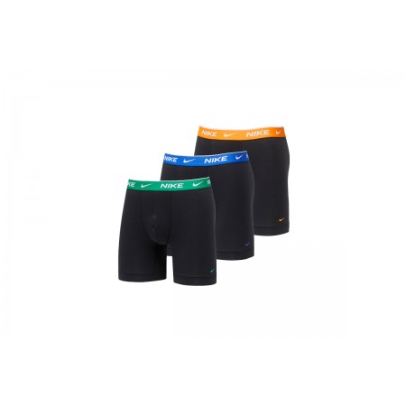 Nike Dri-FIT Boxer Brief 3 Pack Ανδρικά Εσώρουχα Boxer Μαύρα