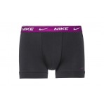 Nike Everyday Cotton Stretch Ανδρικά Boxer Εσώρουχα Μαύρα 3 Τεμάχια