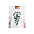 Converse Spray Paint Ανδρικό Κοντομάνικο T-Shirt Λευκό