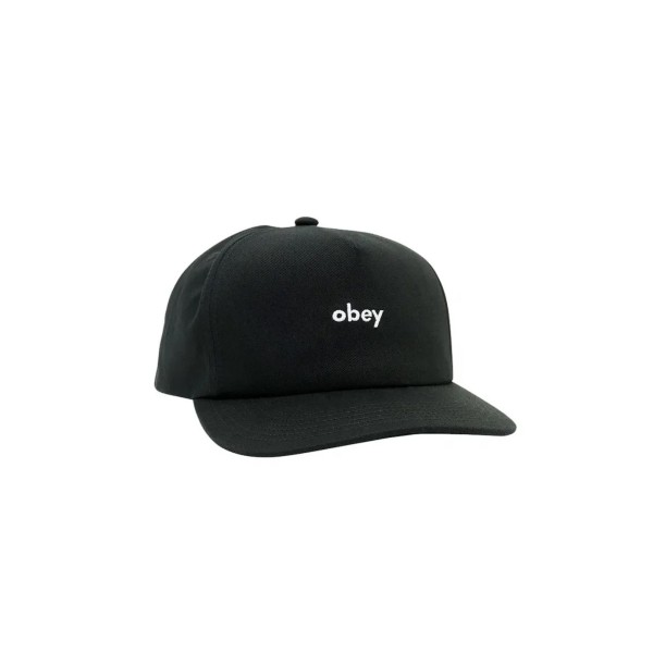 Obey Lowercase 5 Panel Καπέλο Snapback (100490108 BLACK)