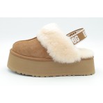 Ugg Funkette Γυναικεία Slippers Καφέ, Λευκά