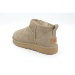 Ugg Classic Ultra Mini Γυναικεία Μποτάκια Μπεζ