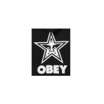 Obey Bold Star Extra Heavy Ανδρικό Φούτερ Με Κουκούλα Μαύρο