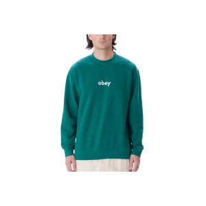 Obey Lowercase Crew Μπλούζα Με Λαιμόκοψη Ανδρικό (112480125 AVENTURINE GREEN)