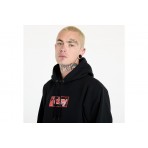 Obey Half Icon Hoodie Ανδρικό Φούτερ Με Κουκούλα Μαύρο