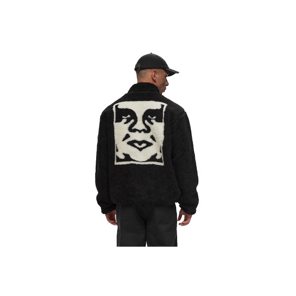 Obey Icon Face Μπουφάν Sherpa Ανδρικό (121800564 BLACK)