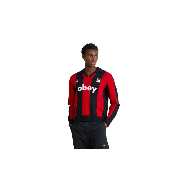 Obey Soccer Jersey Πουλόβερ Ανδρικό (151000090 RED MULTI)