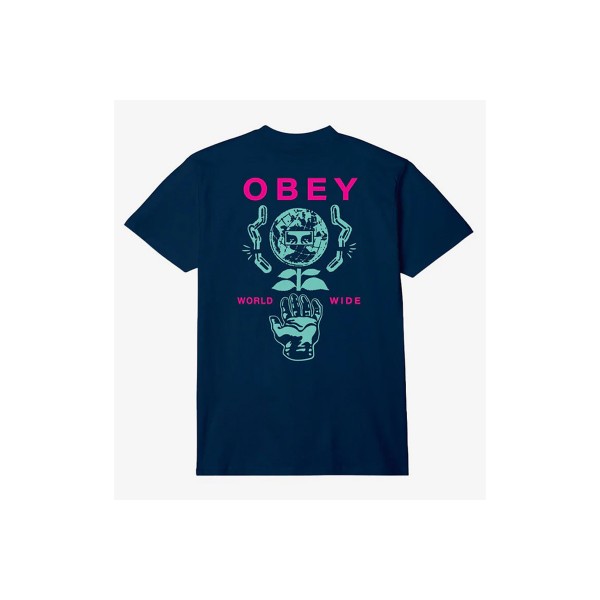 Obey Helping Hand T-Shirt Ανδρικό (165263942 NAVY)