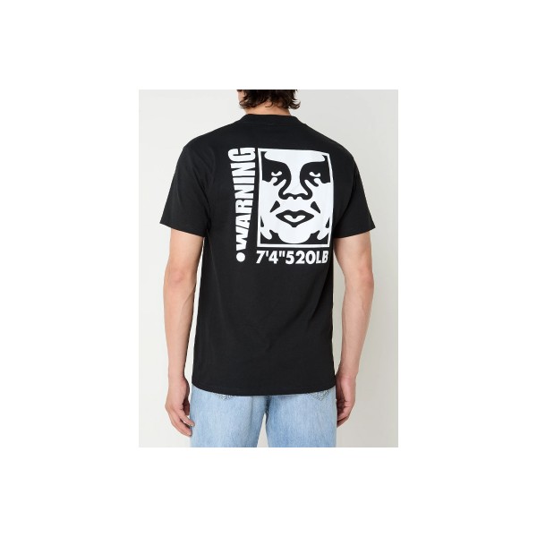 Obey Warning T-Shirt Ανδρικό (165263948 BLACK)