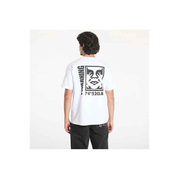 Obey Warning T-Shirt Ανδρικό (165263948 WHITE)