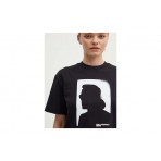 Karl Lagerfeld Γυναικείο Κοντομάνικο T-Shirt Μαύρο