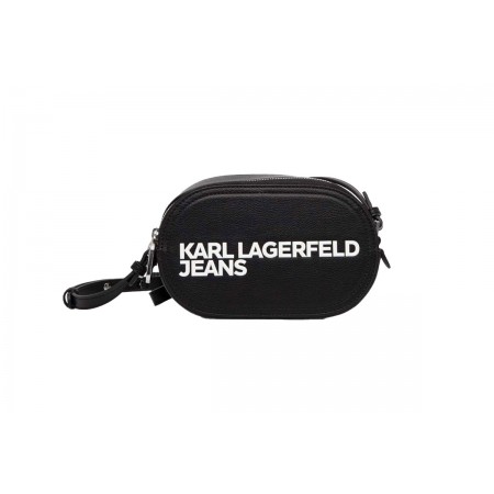 Karl Lagerfeld Essential Logo Camera Τσαντάκι Χιαστί - Ώμου 