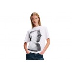 Karl Lagerfeld Γυναικείο Κοντομάνικο T-Shirt Λευκό