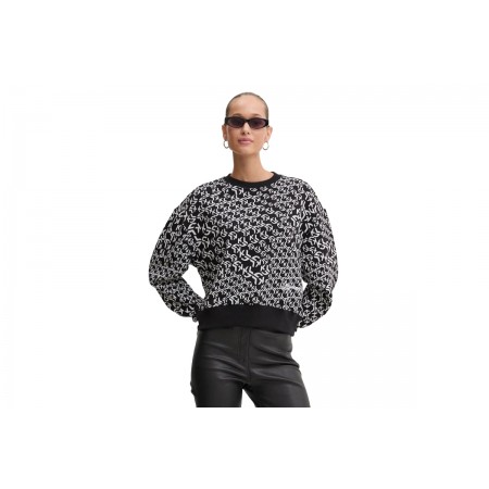 Karl Lagerfeld Regular Monogram Sweater Μπλούζα Με Λαιμόκοψη Γυναικεία 