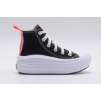 Converse Chuck Taylor Παιδικά Μποτάκια Μαύρα, Σομόν, Λευκά