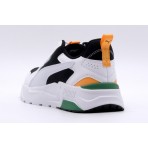 Puma Trinity Lite Ανδρικά Sneakers Λευκά, Μαύρα, Πράσινα, Κίτρινα