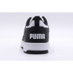 Puma Rebound V6 Low Ανδρικά Sneakers Μαύρα, Λευκά