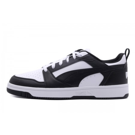 Puma Rebound V6 Low Ανδρικά Sneakers Μαύρα, Λευκά