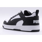 Puma Rebound V6 Low Ανδρικά Sneakers Μαύρα, Λευκά