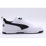 Puma Rebound V6 Low Ανδρικά Sneakers Λευκά, Μαύρα