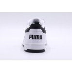 Puma Rebound V6 Low Ανδρικά Sneakers Λευκά, Μαύρα