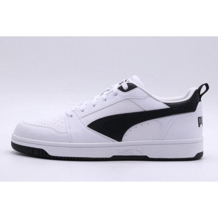 Puma Rebound V6 Low Ανδρικά Sneakers Λευκά, Μαύρα