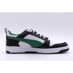 Puma Rebound V6 Low Ανδρικά Sneakers Λευκά, Μαύρα, Πράσινα