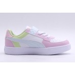 Puma Caven 2.0 Block Παιδικά Sneakers Λευκά, Ροζ, Λαχανί