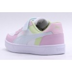 Puma Caven 2.0 Block Παιδικά Sneakers Λευκά, Ροζ, Λαχανί