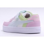 Puma Caven 2.0 Block Βρεφικά Sneakers Ροζ, Λευκά, Λαχανί