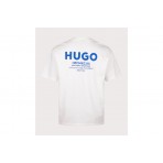 Hugo Boss Nalono Ανδρικό Κοντομάνικο T-Shirt Λευκό