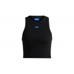 Hugo Boss Baby Tank B Γυναικεία Αμάνικη Crop Top Μπλούζα Μαύρη