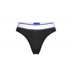 Hugo Thong Blue Γυναικείο Εσώρουχο String Μαύρο, Λευκό, Μπλε