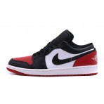 Jordan Air 1 Bred Toe Low Παπούτσια Μαύρα, Λευκά, Κόκκινα