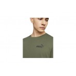 Puma Essentials Ανδρικό Κοντομάνικο T-Shirt Χακί