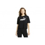 Puma Ess Logo Crop Top Κοντομάνικο Γυναικείο (586866 01)