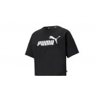 Puma Ess Logo Crop Top Κοντομάνικο Γυναικείο (586866 01)