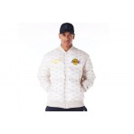 New Era NBA Los Angeles Lakers Puffer Μπουφάν Εκρού, Κίτρινο