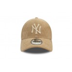 New Era New York Yankees Cord 9Forty Κοτλέ Καπέλο Strapback Μπεζ