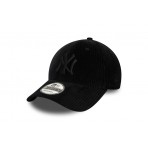 New Era New York Yankees Cord 9Forty Κοτλέ Καπέλο Strapback Μαύρο