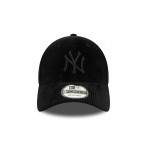 New Era New York Yankees Cord 9Forty Κοτλέ Καπέλο Strapback Μαύρο