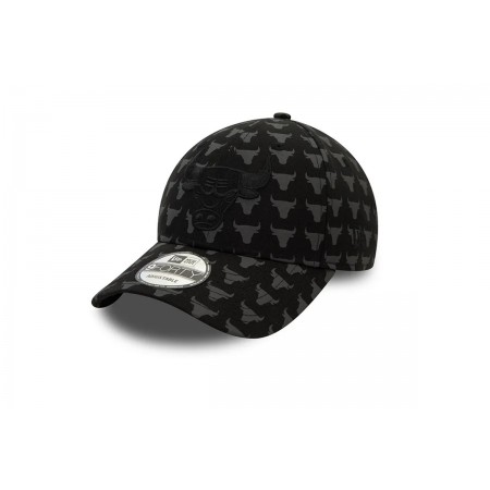 New Era 9FORTY Chicago Bulls Team Monogram Strapback Καπέλο Μαύρο