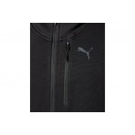 Puma Tech Full-Zip Ανδρική Ζακέτα Με Κουκούλα Μαύρη