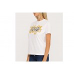 Versace Logo Baroque Γυναικείο Κοντομάνικο T-Shirt Λευκό