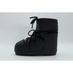 Moon Boot Icon Low Rubber Γυναικείες Μπότες Χιονιού Μαύρες