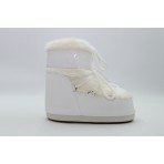 Moon Boot Icon Low Faux Fur Γυναικείες Μπότες Λευκές