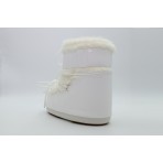 Moon Boot Icon Low Faux Fur Γυναικείες Μπότες Λευκές