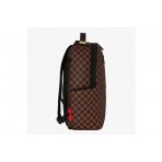 Sprayground Core Embossed Check Σάκος Πλάτης Μαύρος, Καφέ