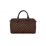 Sprayground Core Embossed Check Mini Duffle Τσάντα Καφέ, Μαύρη