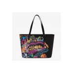 Sprayground Half Graff Lipstick Γυναικεία Τσάντα Shopper Μαύρη